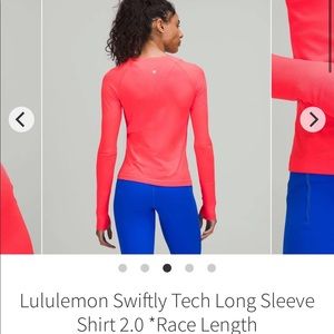 NWT Lululemon swiftly tech ls